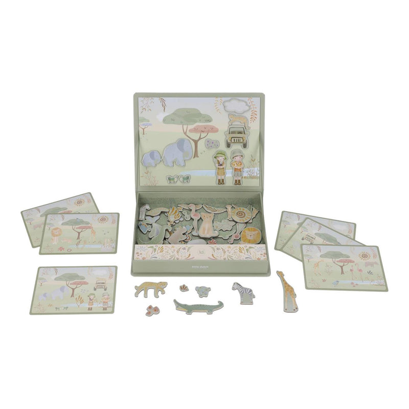 Afbeelding laden in galerijviewer, Little dutch safari friends magnetisch speelbord fsc