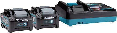 Chargez l'image dans la visionneuse de la galerie, Makita accu starterset xgt dc40ra 2xbl4040 - 191j97-1