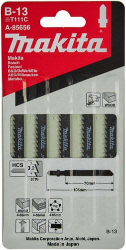 Load image into Gallery viewer, Makita accessoires decoupeerzaagblad b13 - t111c | 5 stuks - a-85656