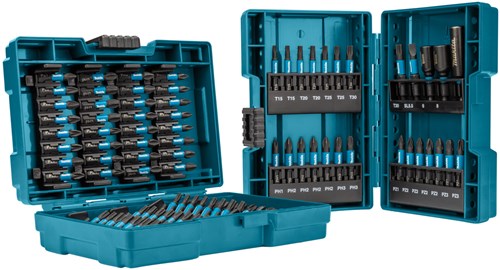 Load image into Gallery viewer, Makita accessoires 90-delige schroefbitset makita impact black in twee handige meeneemdoosjes - e-03109