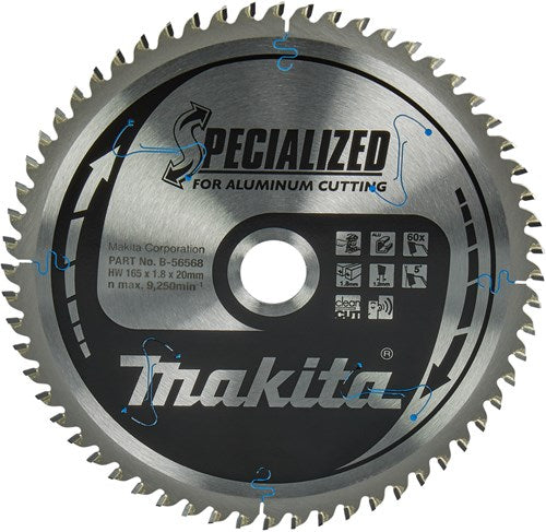 Load image into Gallery viewer, Makita accessoires afkortzaagblad aluminium 165x20 60t alu - b-56568