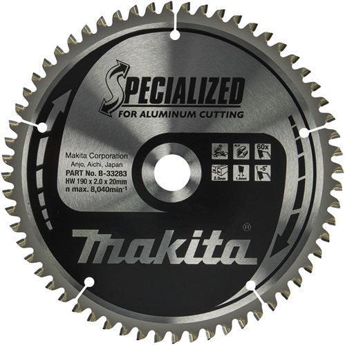 Chargez l'image dans la visionneuse de la galerie, Makita accessoires afkortzaagblad | aluminium | 190x20x2,0 60t -5g - b-33283