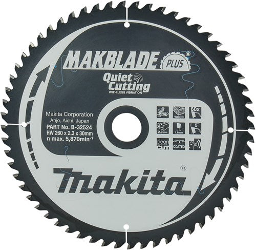Chargez l'image dans la visionneuse de la galerie, Makita accessoires afkortzaagblad | hout | 260x30 60t - b-32524