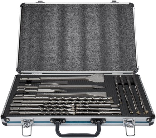 Load image into Gallery viewer, Makita accessoires b-64680 | pb4s sds+ boor beitelset | 17-delig sds-plus | in aluminium koffer - b-64680