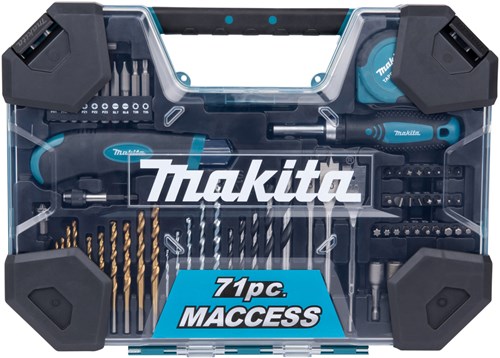 Laden Sie das Bild in Galerie -Viewer, Makita accessoires boor- schroefbitset 71-delig - e-22589