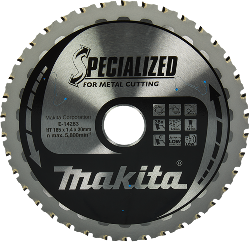 Load image into Gallery viewer, Makita accessoires cirkelzaagblad staal | specialized 185x30x1,4 38t 0g - e-14283 e-14283