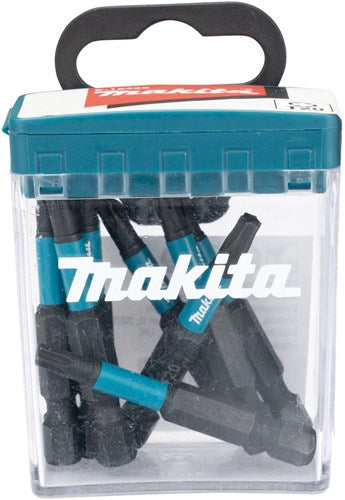 Load image into Gallery viewer, Makita accessoires e-12429 slagschroefbit | t20x50mm | x impact black | 10 stuks - e-12429