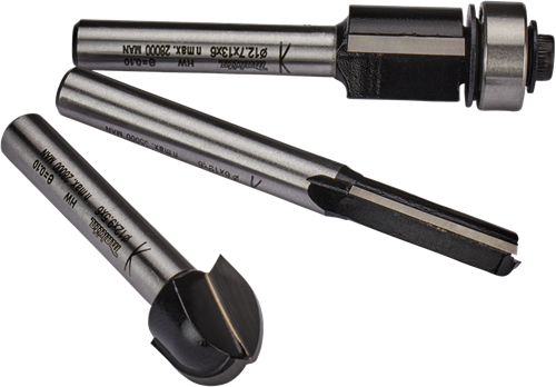 Afbeelding laden in galerijviewer, Makita accessoires frezenset 6mm 3-delig - d-70459 d-70459