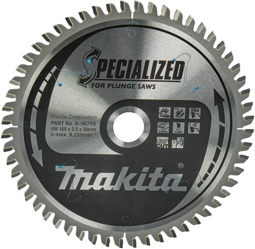 Load image into Gallery viewer, Makita accessoires invalcirkelzaagblad | aluminium | 165x20x2 56t - b-56770