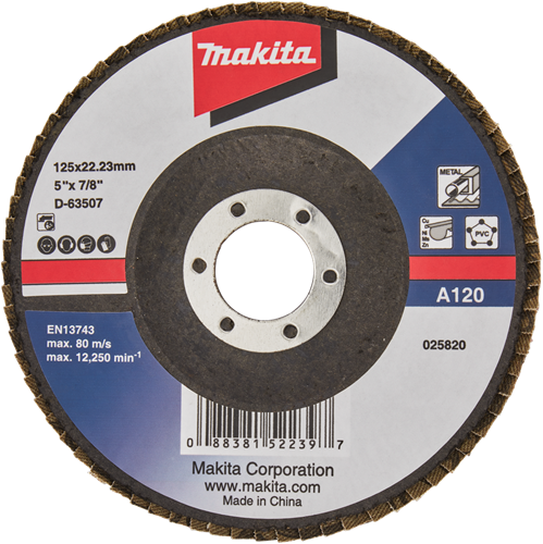 Afbeelding laden in galerijviewer, Makita accessoires lamellenschuurschijf 125mm a120 - d-63507 d-63507