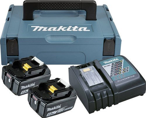 Load image into Gallery viewer, Makita accessoires power source-kit 197624-2, 2x bl1850b + dc18rc - 197624-2