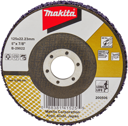 ギャラリービューアに画像をロードする, Makita accessoires makita b-29022 reinigingsschijf 125 mm 1 stuk(s)