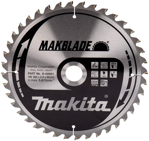 Load image into Gallery viewer, Makita accessoires zaagb. 260x30 40t - b-08981 - b-32770