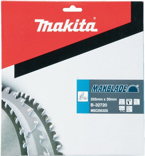 Load image into Gallery viewer, Makita accessoires afkortzaagblad hout | makblade 255x30x2,3 32t 5g - b-32720 b-32720