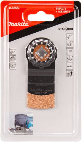 Load image into Gallery viewer, Makita accessoires b-65084 | tma075 | invalfrees tc hm | 32x30mm k50 | starlock multitoolblad - b-65084