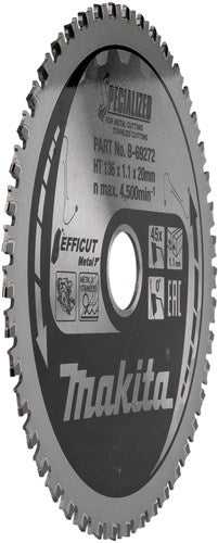 ギャラリービューアに画像をロードする, Makita accessoires makita zaagblad efficut | 136x20x1,1 | 45t | 0g
