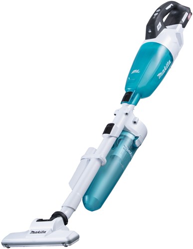 Load image into Gallery viewer, Makita cl001gz22 | steelstofzuiger | 40 v max | witte uitvoering met blauwe transparante capsule | met cycloon stofafscheider | body | zonder accu's en lader