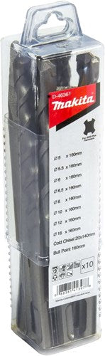Afbeelding laden in galerijviewer, Makita accessoires boor- beitelset 10-delig - d-46361 d-46361