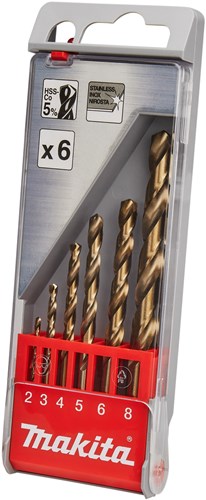 ギャラリービューアに画像をロードする, Makita accessoires metaalborenset 6-delig - d-57168 d-57168