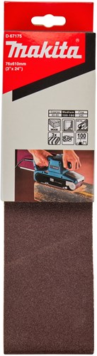 Load image into Gallery viewer, Makita accessoires d-67175 | schuurband | red k100 | 76x610 | 3 stuks - d-67175