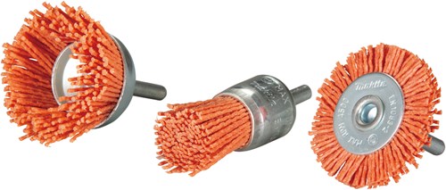 Afbeelding laden in galerijviewer, Makita accessoires borstelset nylon 3-delig - d-70742 d-70742