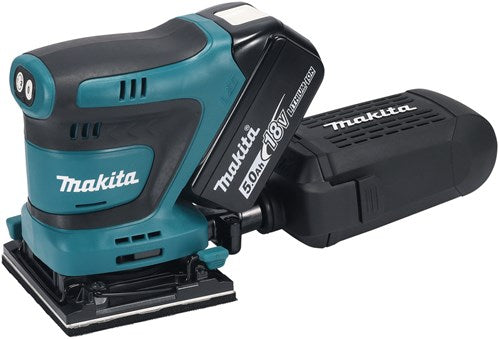 Load image into Gallery viewer, Makita dbo481rtj accu handpalm vlakschuurmachine | 18v | 2 x 5.0 ah accu + snellader | in mbox - dbo481rtj