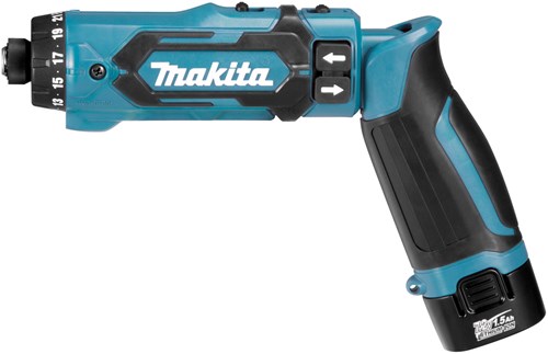Load image into Gallery viewer, Makita df012dse 7,2v boor- schroefmachine 1,5 ah accu (2 st), lader, koffer - df012dse