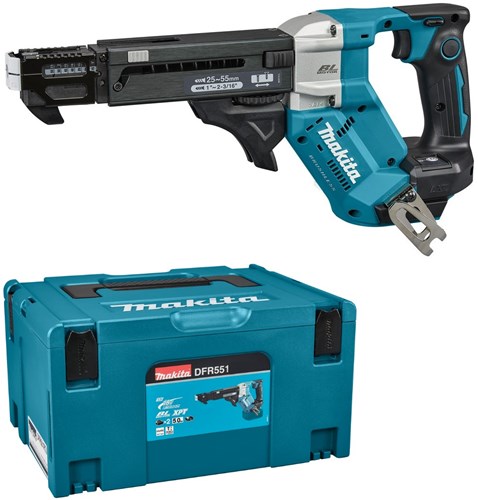 Load image into Gallery viewer, Makita dfr551zj | 18 v | schroefautomaat | 25-55 mm | zonder accu's en lader | in m-box - dfr551zj