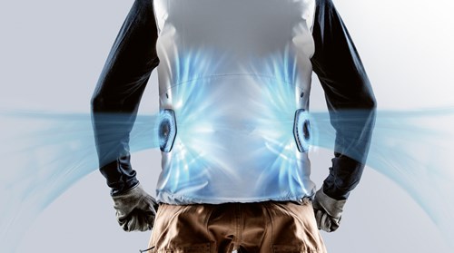 Load image into Gallery viewer, Makita dfv210zxl | geventileerd vest xl | zonder accu's, lader adapter