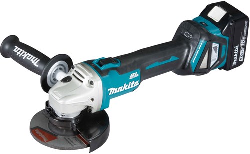 Load image into Gallery viewer, Makita dga511rtj 18v haakse slijper 125mm | 18v 5.0ah li-ion in m-box