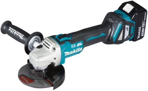 Afbeelding laden in galerijviewer, Makita dga513rtj | lxt accu haakse slijper 18v 125mm in mbox (2x 5.0ah accu + snellader) - dga513rtj