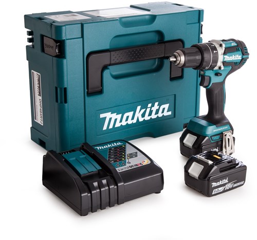 Load image into Gallery viewer, Makita dhp484rtj accuklopboormachine 18v 5,0ah li-ion (2st), snellader, mbox