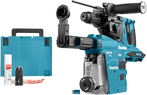 Load image into Gallery viewer, Makita dhr283zwju combihamer 2 x 18v met stofafzuiging | sds-plus - dhr283zwju