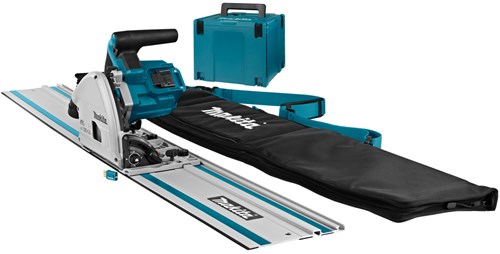Load image into Gallery viewer, Makita dsp600zj2 accu invalzaag lxt 2x18v met geleiderail en tas | zonder accu's en lader