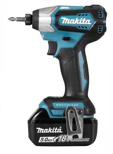 Load image into Gallery viewer, Makita dtd156rtj slagschroevendraaier 18v | inclusief 2x5.0ah accu's, snellader, mbox