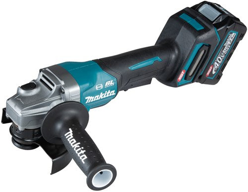Load image into Gallery viewer, Makita ga013gm201 | 40v haakse slijper | 125mm | inclusief accu's en lader in mbox - ga013gm201