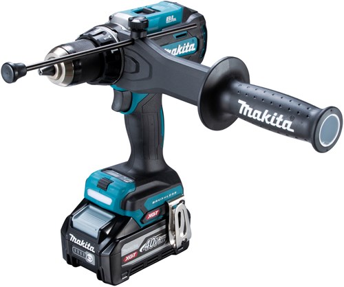 Load image into Gallery viewer, Makita hp003gu201 40v accu klopboor- schroefmachine | 4,0 ah accu (2 st. bl4040f), snellader, in mbox - hp003gu201