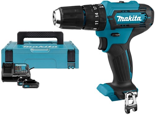 Load image into Gallery viewer, Makita hp333dsaj | 12 v max | klopboor- schroefmachine | 2,0 ah accu (2 st) | lader | in mbox - hp333dsaj