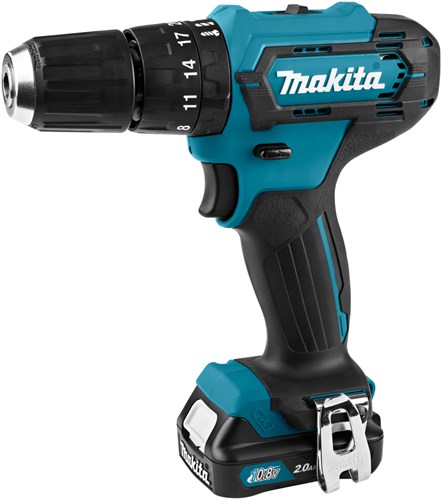 Load image into Gallery viewer, Makita hp333dsaj | 12 v max | klopboor- schroefmachine | 2,0 ah accu (2 st) | lader | in mbox - hp333dsaj