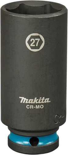 Afbeelding laden in galerijviewer, Makita krachtdop impact black, 1 2 27mm lang - e-16536