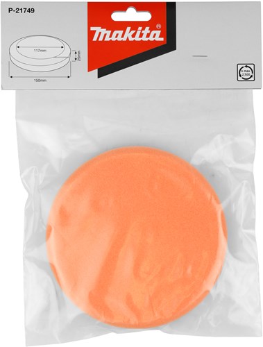 Load image into Gallery viewer, Makita accessoires inpoetsschijf oranje - p-21749