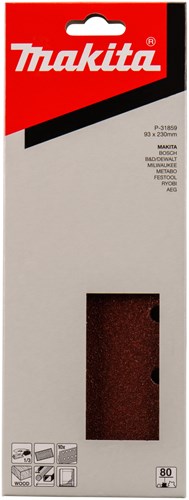 Load image into Gallery viewer, Makita accessoires schuurvel k80 93x228 red g. - p-31859