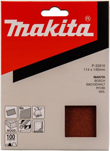 ギャラリービューアに画像をロードする, Makita accessoires schuurvel k100 114x140 red - p-32910