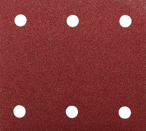 Afbeelding laden in galerijviewer, Makita accessoires makita p-33087 schuurvel red - vlak schuurvel - delta schuurvel - velcro - klittenband - k40 - 114 x 102mm (10stuks)