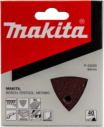 ギャラリービューアに画像をロードする, Makita accessoires schuurvel 3-k k40 red v. - p-33255