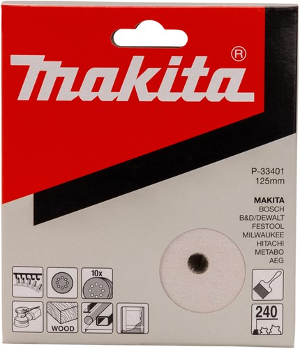Afbeelding laden in galerijviewer, Makita accessoires schuurschijf k240 125 white v. - p-33401