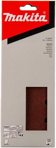 Afbeelding laden in galerijviewer, Makita accessoires schuurvel k120 93x185 red v. - p-35891