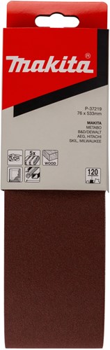Afbeelding laden in galerijviewer, Makita accessoires schuurband k120 76x533 red - p-37219