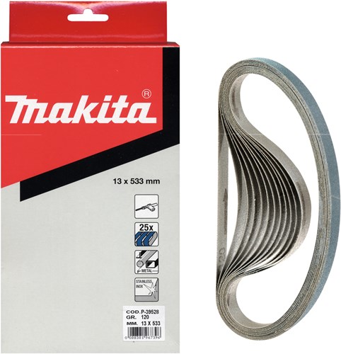 Chargez l'image dans la visionneuse de la galerie, Makita accessoires schuurband blue lengte 533mm breedte 13mm korrel 40 - p-39481
