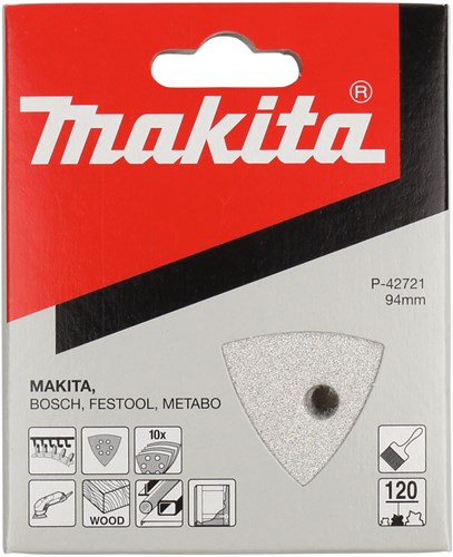 Load image into Gallery viewer, Makita accessoires schuurvel 3-k k120 white v. - p-42721